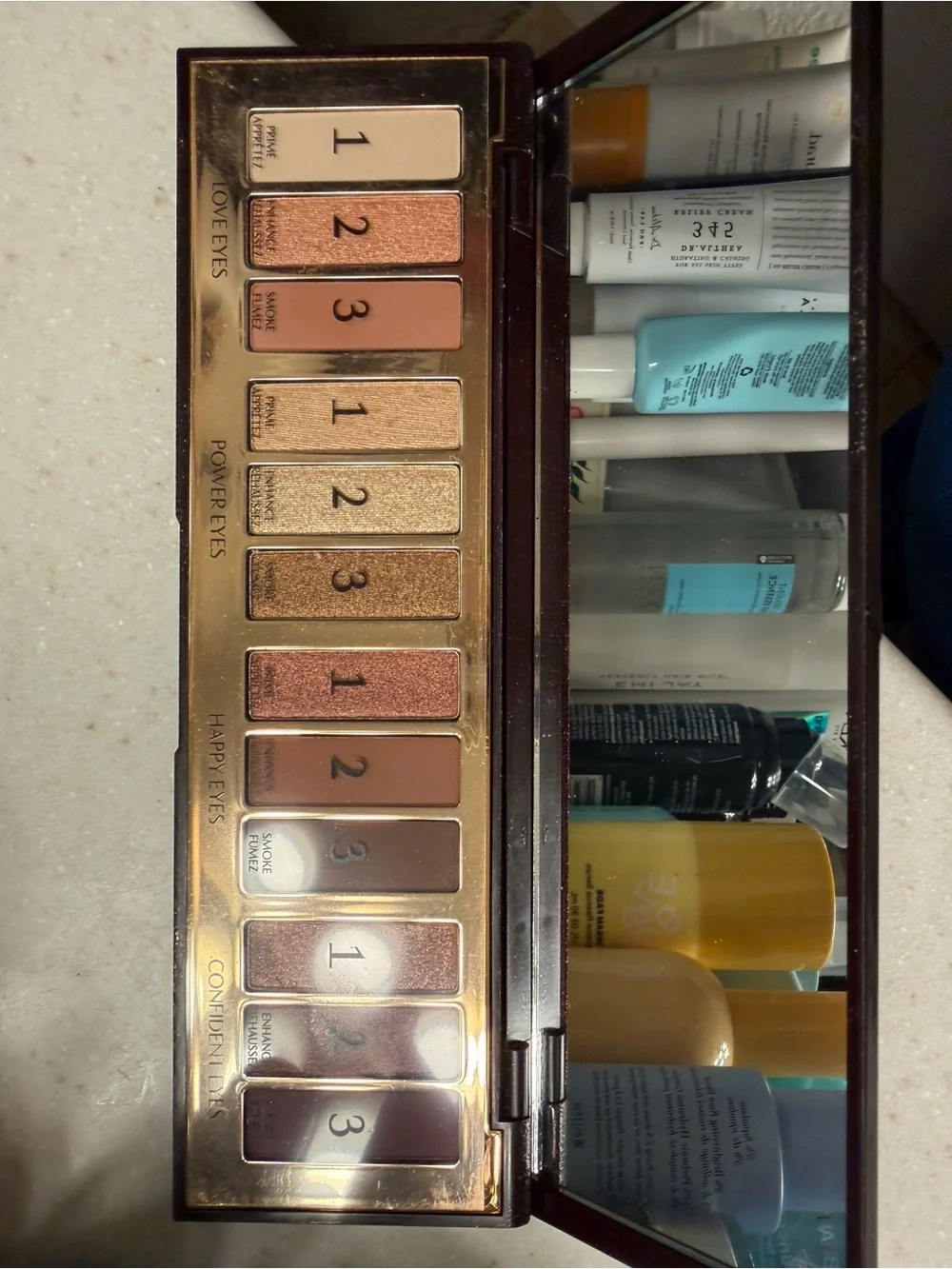 Deep Burgundy Shimmer Rectangular Makeup Palette Stars In Your Eyes
